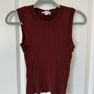 And now this  Women's Ribbed Sleeveless Top